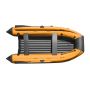 Лодка надувная моторная ПВХ НДНД Reef тритон 340 Fi нд c интегрированным фальшбортом черный/оранжевый