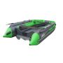 Лодка надувная моторная SKAT Тритон 390 с интегрированным фальшбортом (Скат 390NDFi) серый/ярко-зелёный