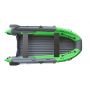 Лодка надувная моторная SKAT Тритон 390 с интегрированным фальшбортом (Скат 390NDFi) серый/ярко-зелёный