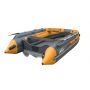 Лодка надувная моторная SKAT Тритон 390 с интегрированным фальшбортом (Скат 390NDFi) тёмно-серый/оранжевый