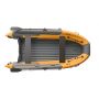 Лодка надувная моторная SKAT Тритон 390 с интегрированным фальшбортом (Скат 390NDFi) тёмно-серый/оранжевый