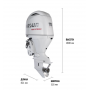 Четырехтактный лодочный мотор PARSUN F115FEL-T-EFI White